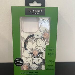 Kate Spade Floral Glitter iPhone Case